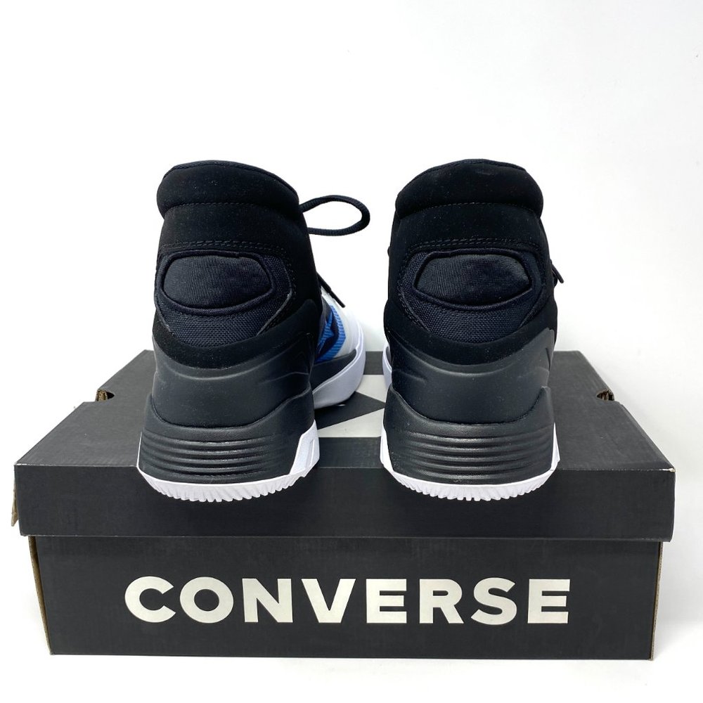 Converse G4 Eva Hi Top Sneakers Men's Lace Basketball White Black Canvas 166804C - Picture 4 of 9